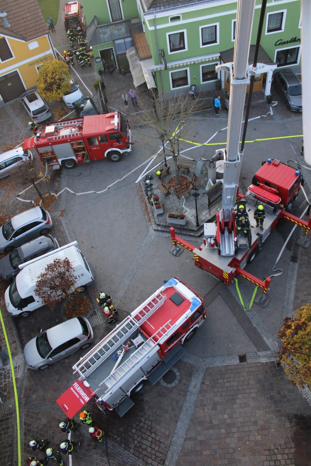 B3 Dachstuhlbrand in Neuhofen/ Y. – Einsatzübung